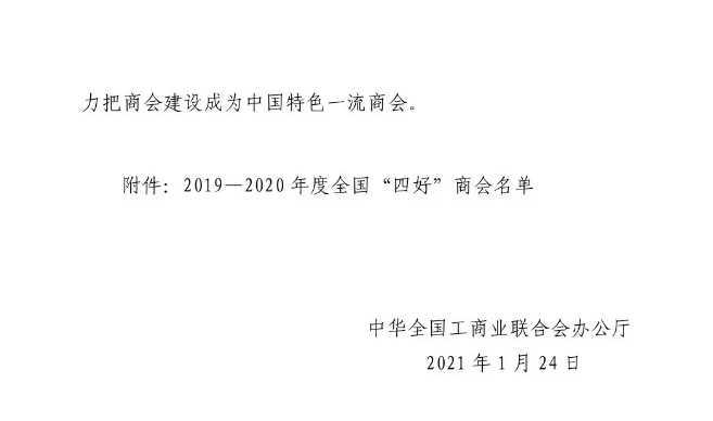 漢中市溫州商會(huì)喜獲全 國(guó)“四好”商會(huì)殊榮
