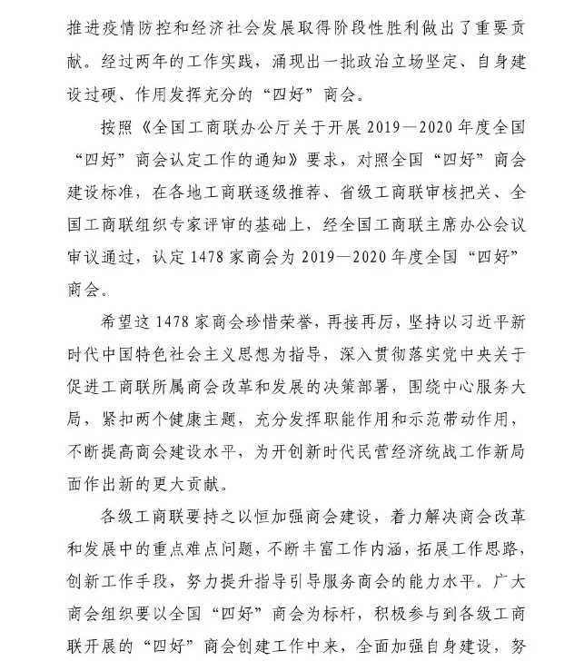 漢中市溫州商會(huì)喜獲全 國(guó)“四好”商會(huì)殊榮